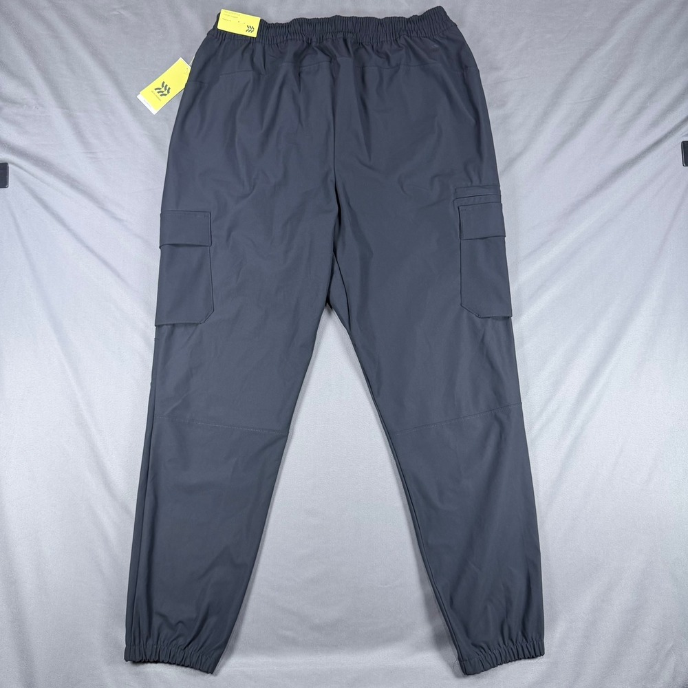 All in Motion Mens L Black Polyester 360 Lifestyle Cargo Jogger Quick Dry Pants